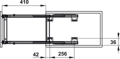 Bộ Đựng Dao Thớt Chai Lọ Sonata 400mm Hafele 549.20.020