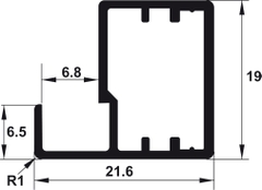 Khung Nhôm Alusion N01 Hafele 563.58.303