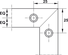 Bas Nối Góc Hafele 260.26.997