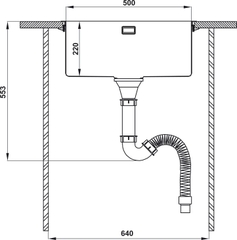 Chậu Inox HS21-SSN1S60 Hafele 567.96.300