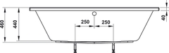 Bồn Tắm Âm Hình Bầu Dục Nagoya 1700 Hafele 588.79.600
