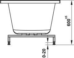 Bồn Tắm Âm Hình Bầu Dục Nagoya 1500 Hafele 588.79.601