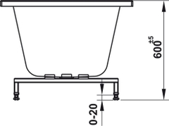 Bồn Tắm Âm Hình Vuông Nagoya 1500 Hafele 588.79.603