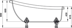 Bồn Tắm Độc Lập Nagoya 1550 Hafele 588.99.630