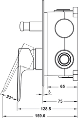 Bộ Trộn Âm 2 Đường Nước Hafele 589.15.037