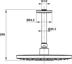 Sen Đầu Gắn Trần Airsense 227R Hafele 485.60.703