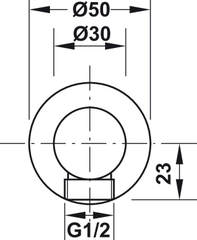 Bộ Tiếp Nước Dạng Tròn Hafele 485.60.008
