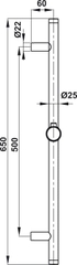 Thanh Trượt 650R Cho Sen Tay Hafele 485.60.704