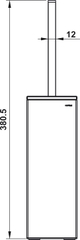 Giá Treo Cọ Vệ Sinh Kính Trắng Hafele 495.80.230