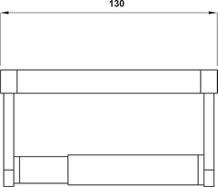 Giá Treo Giấy Vệ Sinh Mặt Kính Trắng Hafele 495.80.231