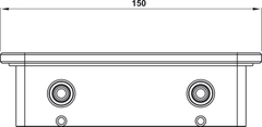 Kệ Kính Trắng 150 Hafele 495.80.237
