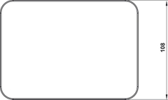 Kệ Kính Trắng 150 Hafele 495.80.237