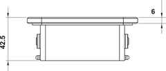 Kệ Đựng Ly Kính Trắng Hafele 495.80.239