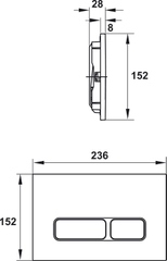 Nút Nhấn Xả Thải Mechanical Hafele 588.73.564