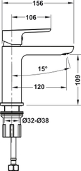 Vòi Trộn Uni 100 Hafele 495.61.129