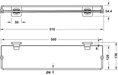 Kệ Kính Nhà Tắm Hafele 580.41.430