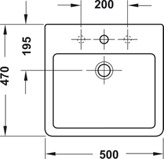 Chậu Rửa Lavabo Đặt Bàn Vero Duravit Hafele 588.45.024