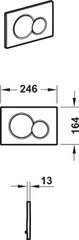 Nút Nhấn Xả Bồn Cầu Sigma01 Geberit Hafele 588.53.500