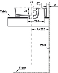 Chậu Lavabo Sứ Đặt Bàn Sapporo 500 Hafele 588.79.032