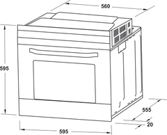 Lò Nướng Âm Tủ HO-2K65A Hafele 538.61.431