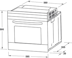 Lò Nướng Âm Tủ HO-6T70A Hafele 538.01.441