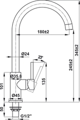 Vòi Rửa Chén HT21-CC1F245C Hafele 577.55.270