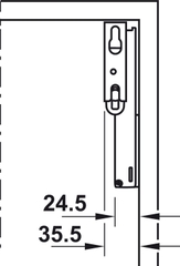 Tay Nâng Free Space Loại E Hafele 493.05.923