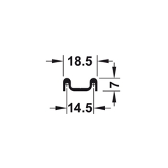 Ray trượt dưới 2500 MM Hafele 415.11.622