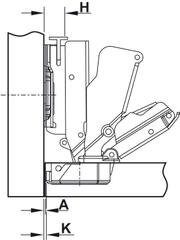 Bản Lề Lọt Lòng Metalla SM 165º Hafele 315.02.752