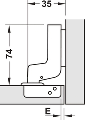 Bản Lề Lọt Lòng Metalla SM 110º DIY Hafele 483.01.722