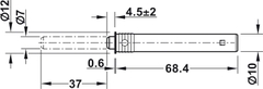 Nêm Nhấn Dài Đầu Cao Su Hafele 356.12.717