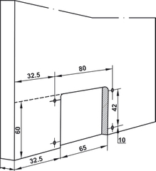Phụ Kiện Cửa Trượt Tủ Slido Classic 50 IF Hafele 401.30.001