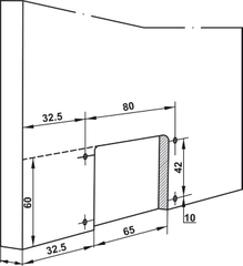 Phụ Kiện Cửa Trượt Tủ Slido Classic 50 IF Hafele 401.30.002