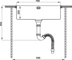 Chậu Rửa Inox HS21-SSN1S80 Hafele 567.94.060