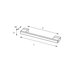 Tay Nắm Nhôm 359mm Hafele 107.55.938