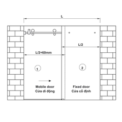 Cửa Trượt Phòng Tắm Kính Oval Hafele 981.06.320