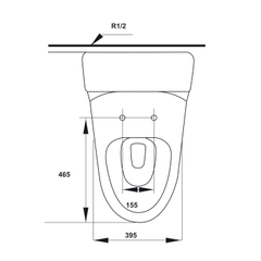 Bồn Cầu 1 Khối Iconic Hafele 588.79.401