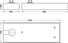 Bản Lề Sàn DCL41 EN4 150Kg Hafele 932.84.026