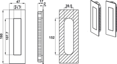 Tay Nắm Âm Hafele 903.11.960