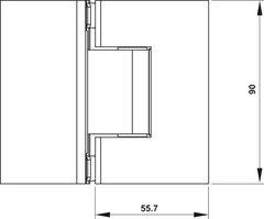 Bản Lề Phòng Tắm Kính 135º Hafele 981.77.904