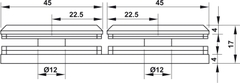 Kẹp Kính - Kính 180º Màu Đen Hafele 981.77.913