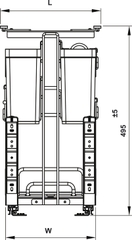 Rổ Gia Vị Dao Thớt Omero Multi 250mm Hafele 547.11.002