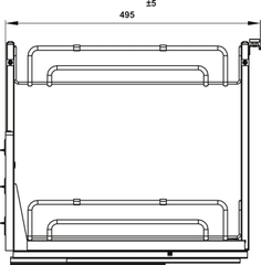 Rổ gia vị Omero SUS304 ovan 250 Hafele 547.10.062