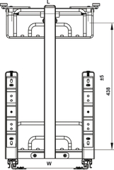 Rổ gia vị Omero SUS304 ovan 350 Hafele 547.10.064