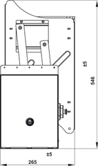 Kệ Chén Đĩa Nâng Hạ Oria 900mm Hafele 504.71.075