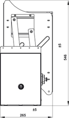 Kệ Chén Đĩa Nâng Hạ Oria 700mm Hafele 504.71.074