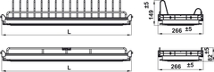 Kệ Chén Đĩa Cố Định Oria 700mm Hafele 544.07.014