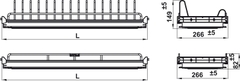Kệ Chén Đĩa Cố Định Oria 800mm Hafele 544.07.015