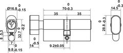 Bộ Khóa Tay Nắm Cửa DIY Set A Hafele 499.63.607