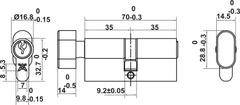 Bộ Khóa Tay Nắm Cửa DIY Set A Hafele 499.63.601